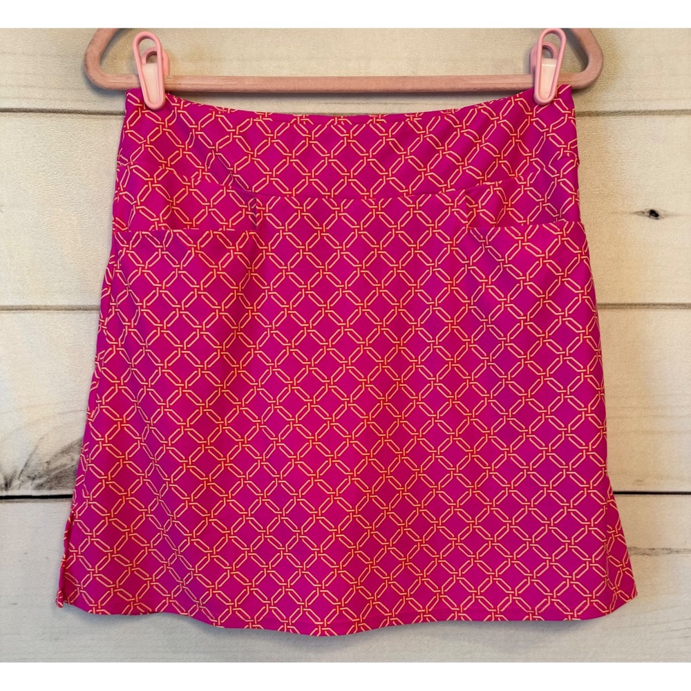 Jude Connally Pink Geometric Link Print Skort Size S Style 201536 Activewear